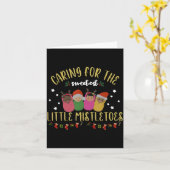 Nicu Nurse Christmas Sweetest Mistletoes Mother Ba Karte (Gelbe Blume)