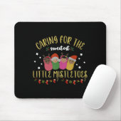 Nicu Nurse Christmas Sweetest Mistletoes Mother Ba Mousepad (Mit Mouse)