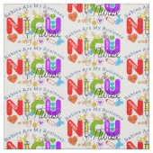NICU Nurse Colorful Graphics  Stoff (Muster)
