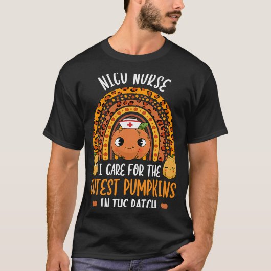 NICU Nurse Cutest Pumpkins In The Patch Rainbow Ha T-Shirt (Vorderseite)