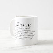 NICU Nurse Definition Neugeborene Icu Bewertung Kaffeetasse (Vorderseite Links)
