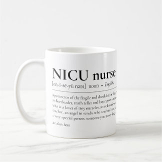 NICU Nurse Definition Neugeborene Icu Bewertung Kaffeetasse