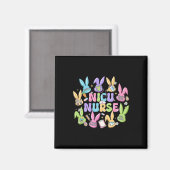 Nicu Nurse Easter Day Neonatal Intensive Care Unit Magnet (Vorderseite/Rückseite)