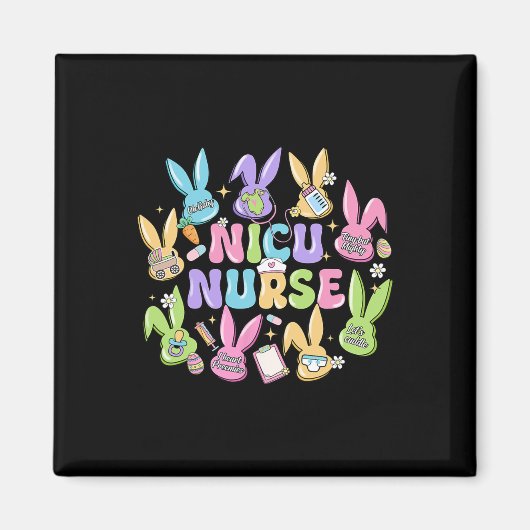 Nicu Nurse Easter Day Neonatal Intensive Care Unit Magnet (Vorne)