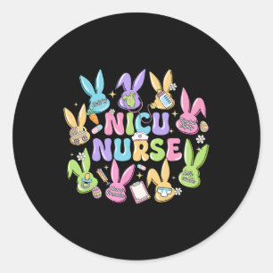 Nicu Nurse Easter Day Neonatal Intensive Care Unit Runder Aufkleber