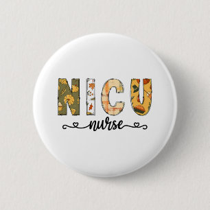 NICU Nurse Fall Halloween für Frauen Männer Button