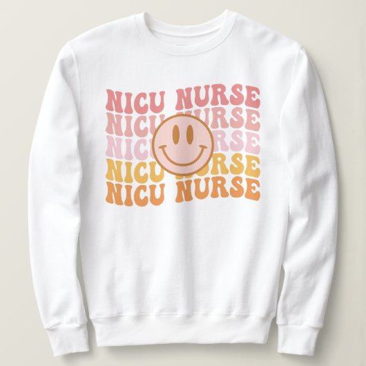 NICU Nurse Geschenk neonatale Intensivstation Kran Sweatshirt (Design vorne)