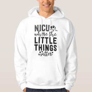 NICU Nurse Geschenk, wo Kleinigkeiten wichtig Neon Hoodie