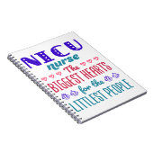 NICU Nurse Große Herzen für kleine Leute Notizblock (Rechte Seite)