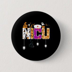 NICU Nurse Halloween Hospital Party Fun Pflege St. Button