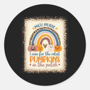 Nicu Nurse Halloween Ich kümmere mich um Niedliche Runder Aufkleber