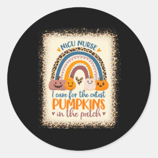 Nicu Nurse Halloween Ich kümmere mich um Niedliche Runder Aufkleber