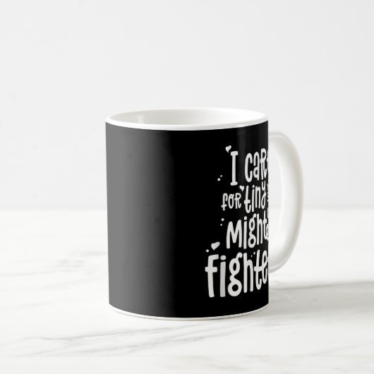 NICU Nurse ICU Neonatal Tiny Mighty Fighty Human Kaffeetasse (VorderseiteRechts)