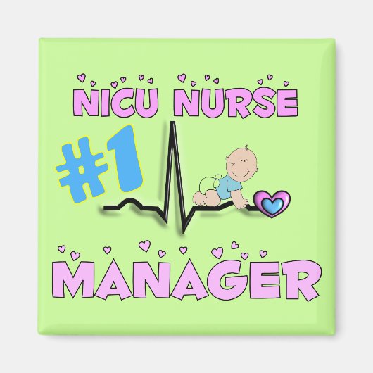 NICU Nurse Manager Geschenke Magnet (Vorne)