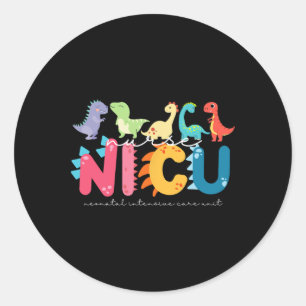 Nicu Nurse Neonatal Itensive Care Unit Pflege Runder Aufkleber