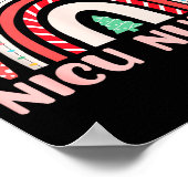 Nicu Nurse Neonatal Tiny Crew Christmas Holiday Nu Poster (Ecke)