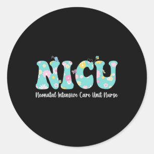 Nicu Nurse Neonatale Intensivstation Pflege Sp Runder Aufkleber