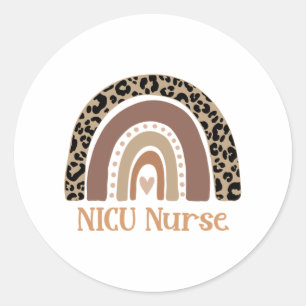 NICU Nurse - Niedliche neonatale Krankenschwester Runder Aufkleber