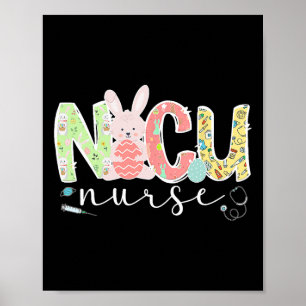 Nicu Nurse Oster Bunny Nicu Pflege Ostertag Poster