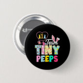 Nicu Nurse Osterteam Tiny Humans Bunnies Stethos Button (Vorne & Hinten)