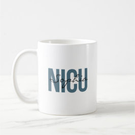 NICU Nurse Personalized Name Bold Typography Kaffeetasse