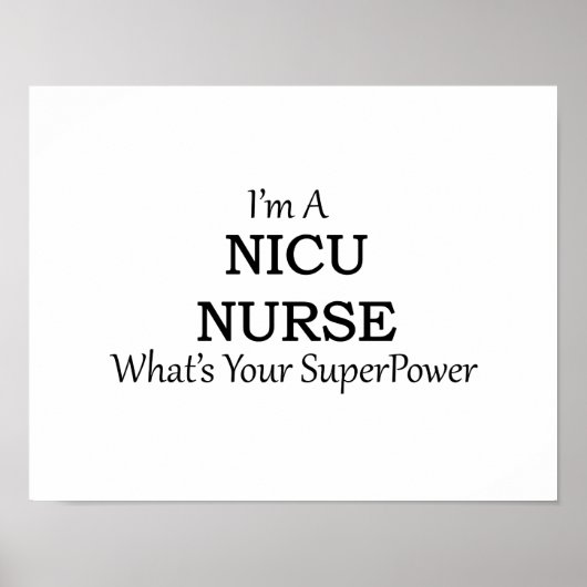 NICU NURSE POSTER (Vorne)
