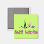 NICU Nurse QRS Design Magnet (Vorderseite/Rückseite)