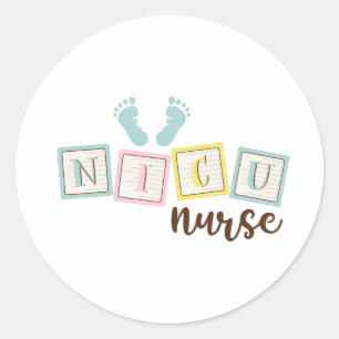 NICU Nurse Runder Aufkleber