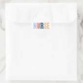Nicu Nurse Runder Aufkleber (Tasche)
