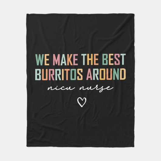 NICU Nurse Shirt Wir machen das Beste Fleecedecke (Vorderseite)