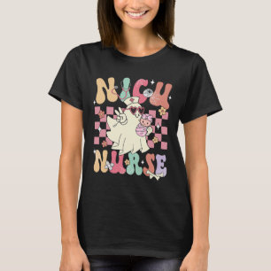 Nicu Nurse Spooky Ghost Halloween Niedliche Kranke T-Shirt