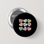 Nicu Nurse Valentine's Day Heart Candy Neonatal Ic Button (Vorne & Hinten)