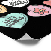 Nicu Nurse Valentine's Day Heart Candy Neonatal Ic Poster (Ecke)