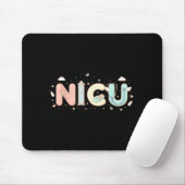 Nicu Nurse Valentine's Day Heart Stethoscope Scrub Mousepad (Mit Mouse)