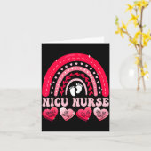 Nicu Nurse Valentines Day Rainbow Neonatal Rn Hear Karte (Gelbe Blume)