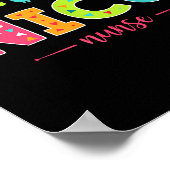 Nicu Nurse With Cute Dinosaurs Pediatric For Women Poster (Ecke)