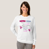 "NICU Nurse" WOMEN'S LANGE SLEEVES TSHIRT (Vorne ganz)