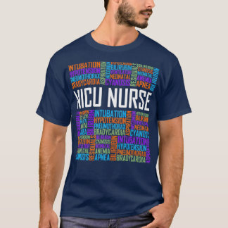 NICU Nurse Words - Geschenk neonatale Pflege T-Shirt