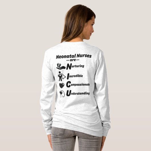 NICU Nurses Langärmeliges Shirt (Schwarz voll)
