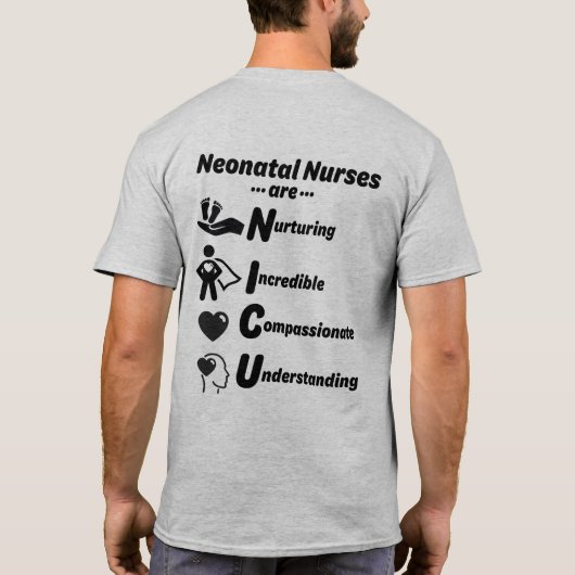 NICU NURSES sind MENS-Shirt T-Shirt (Rückseite)