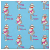 NICU Nursock Monkey Blue Stoff (Muster)