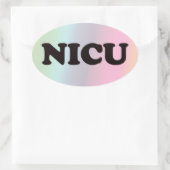 NICU OVALER AUFKLEBER (Tasche)