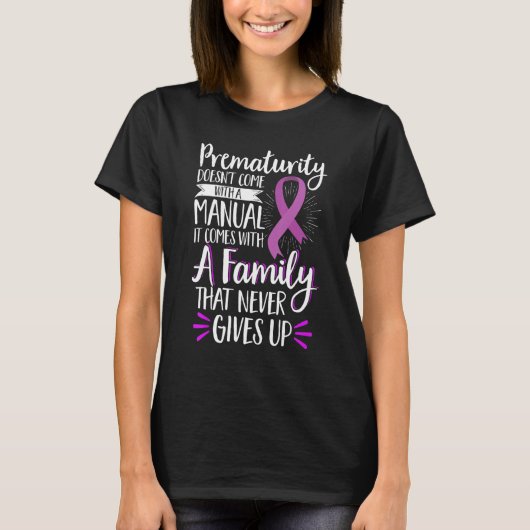 NICU Prematurity Awareness Newborn Preemie Prematu T-Shirt (Vorderseite)