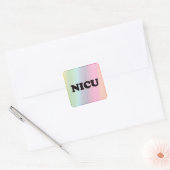 NICU QUADRATISCHER AUFKLEBER (Umschlag)