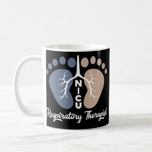NICU Respiratory Therapary RT Credential Kaffeetasse (Links)