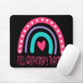 NICU Respiratory Therapist Boho Rainbow Mousepad (Mit Mouse)