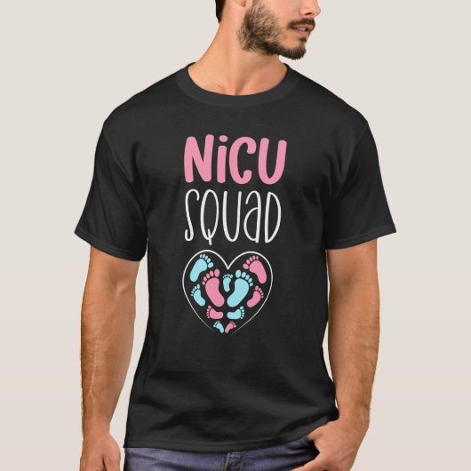 NICU Squad Pediatrician Neonatal NICU Nurse T-Shirt (Vorderseite)