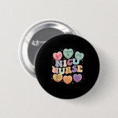 Nicu Valentine Nicu Nurse Valentines Day Icu Nurse Button (Vorne & Hinten)