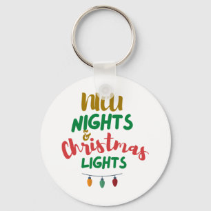 NICU Weihnachten NICU Nächte & Weihnachtsbeleuchtu Schlüsselanhänger
