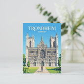 Nidarosdom Norwegen Postkarte (Stehend Vorderseite)